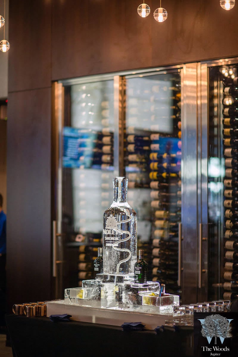 Modern Wine Cellar Display Designed by Florida Builders