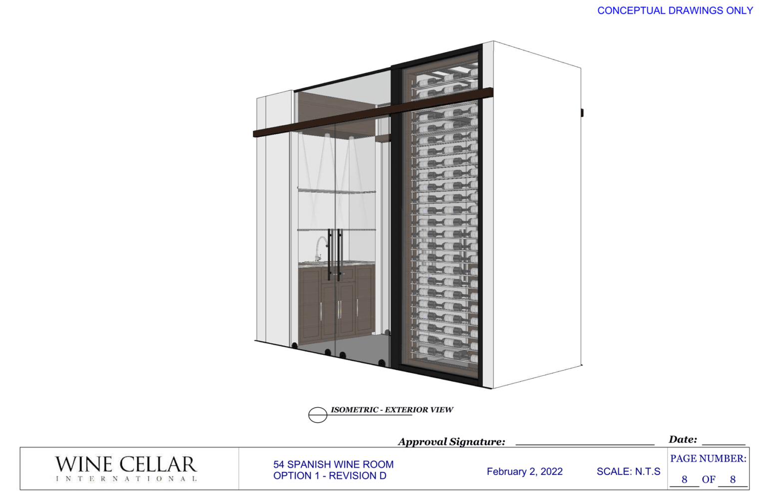 View of Crafting Perfect Residential Custom Wine Cellars – Highland Beach Fort ...